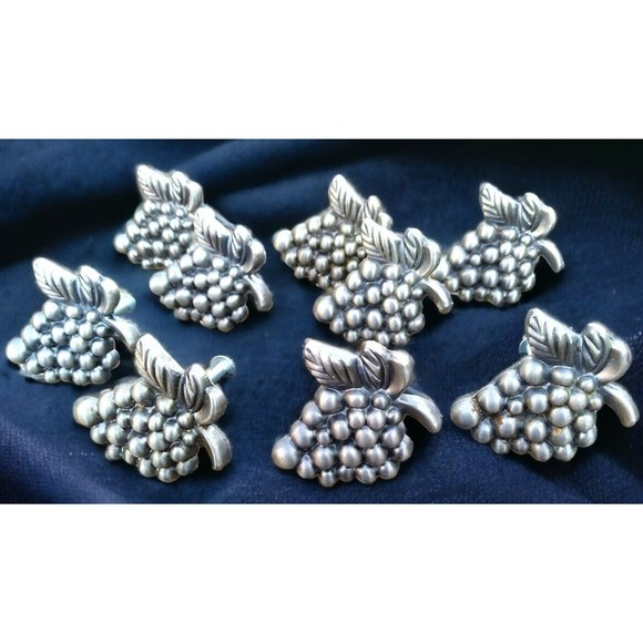 Lot of 9 ATLAS Homewares Vinyard Grape Cluster Drawer Cabinet Pulls Knobs Pewter - Picture 3 of 6
